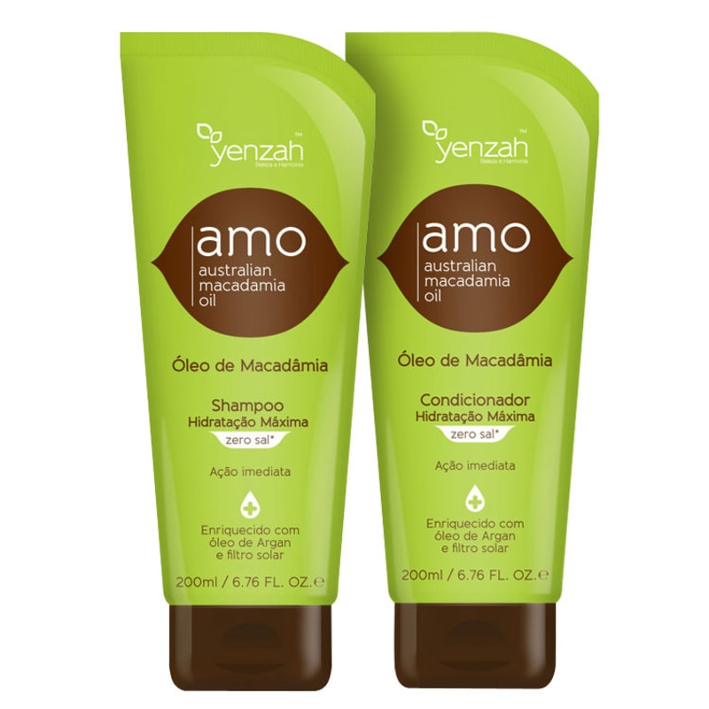 Yenzah Amo Australian Macadamia Oil Duo Kit (2 Produtos)
