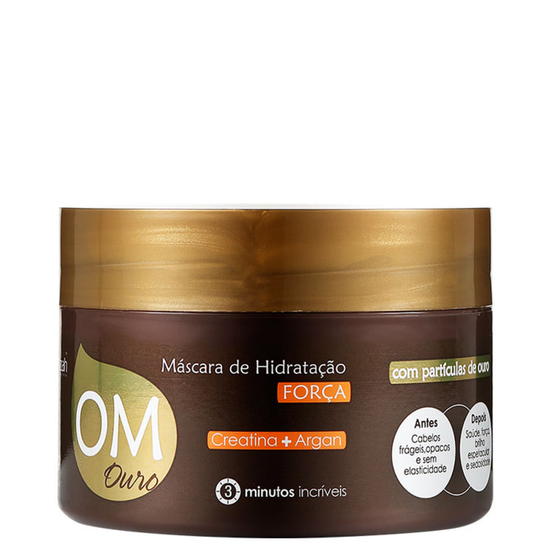 Yenzah OM Ouro Hidratação Força - Máscara 300g