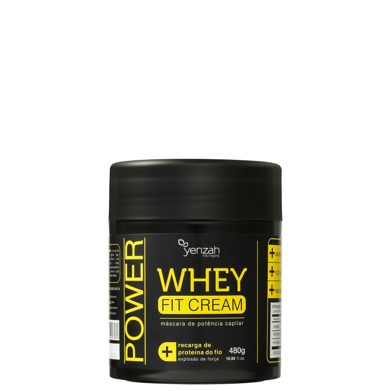 Yenzah Power Whey Fit Cream - Máscara de Tratamento 480g