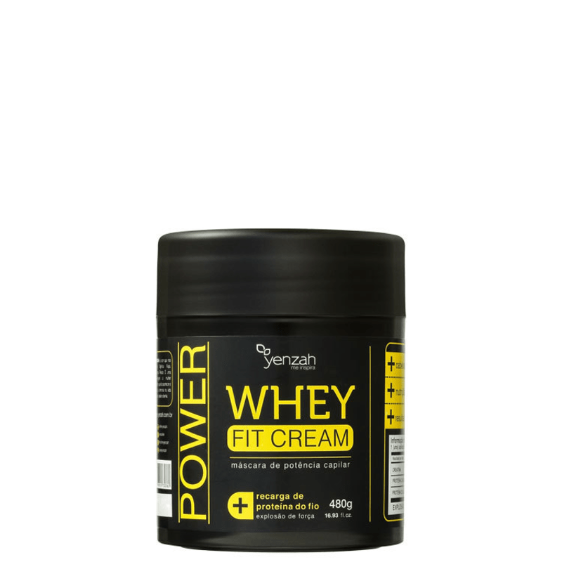 Yenzah Power Whey Fit Cream - Máscara de Tratamento 480g
