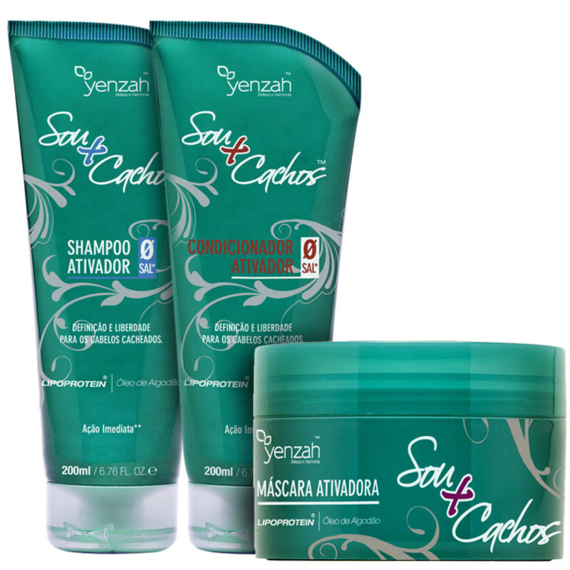 Yenzah Sou+Cachos Trio Kit (3 Produtos)