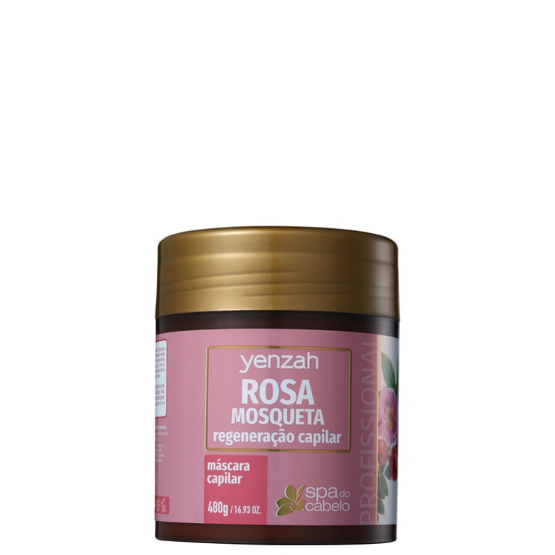 Yenzah SPA dos Cabelos Rosa Mosqueta - Máscara 480g