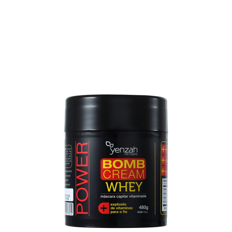Yenzah Whey Bomb Cream - Máscara de Tratamento 480g