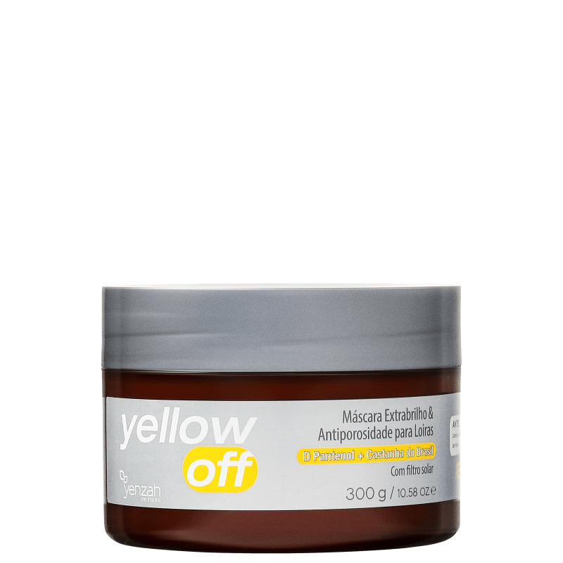 Yenzah Yellow Off Extrabrilho e Antiporosidade - Máscara 300g