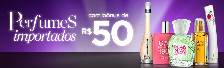 Perfumes Importados com Bônus de R$50