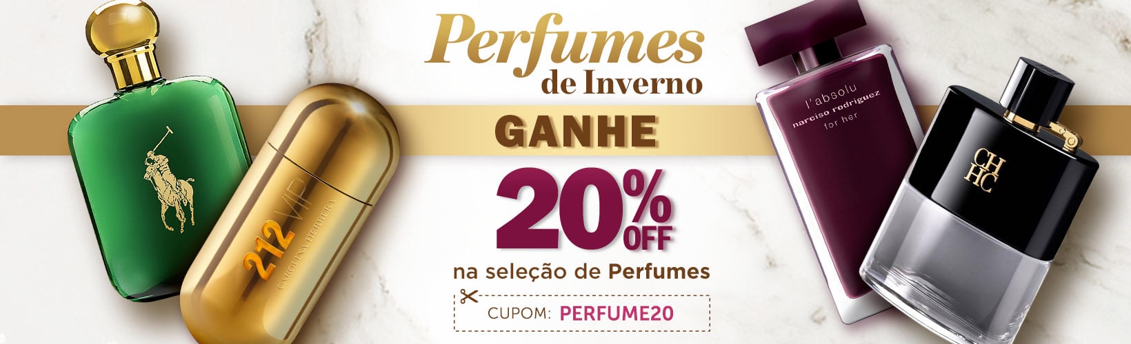 Perfume com Desconto Extra de 20%OFF
