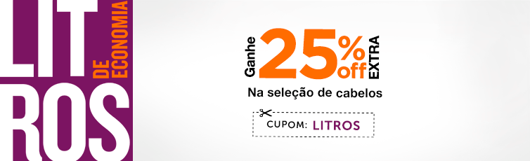 Ganhe 25%OFF Extra em Litros!