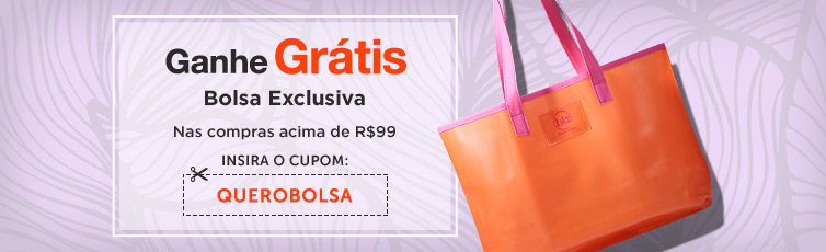 Ganhe Bolsa Laranja nas compras acima de R$99