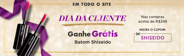 Ganhe batom Shiseido