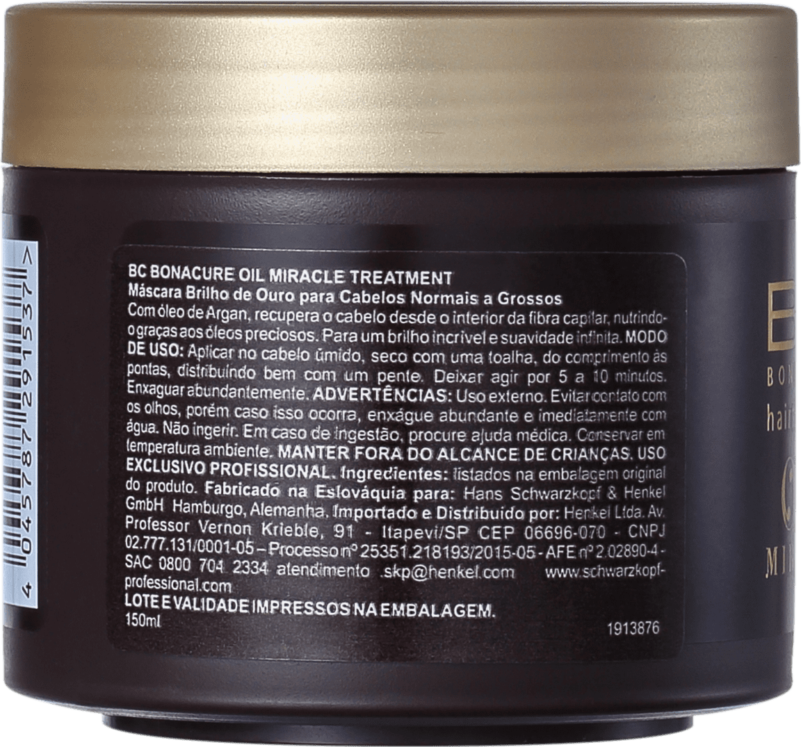 Schwarzkopf Professional BC Bonacure Oil Miracle Gold Shimmer - Máscara Capilar 150ml