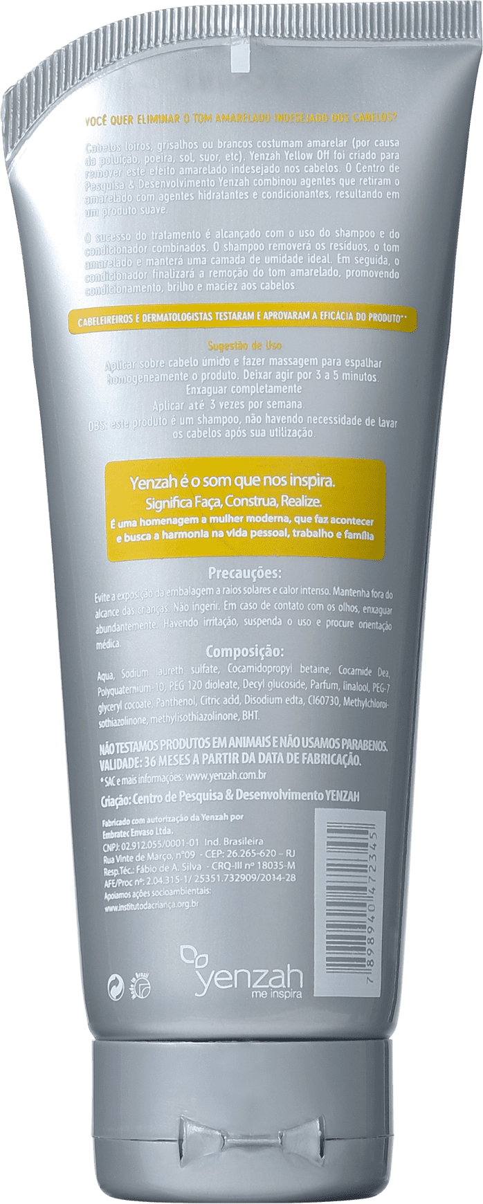 Yenzah Yellow Off - Shampoo Desamarelador 200ml