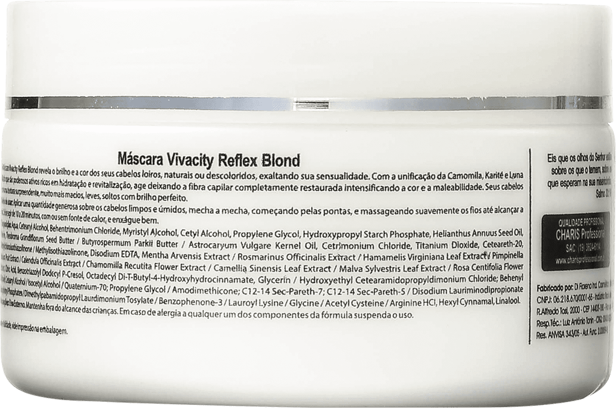 Charis Vivacity Reflex Blond - Máscara Capilar 300g