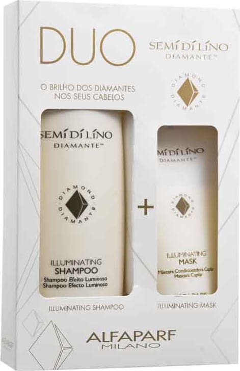 Alfaparf Semi di Lino Diamante Illuminating Duo Kit (2 Produtos) Edição Limitada