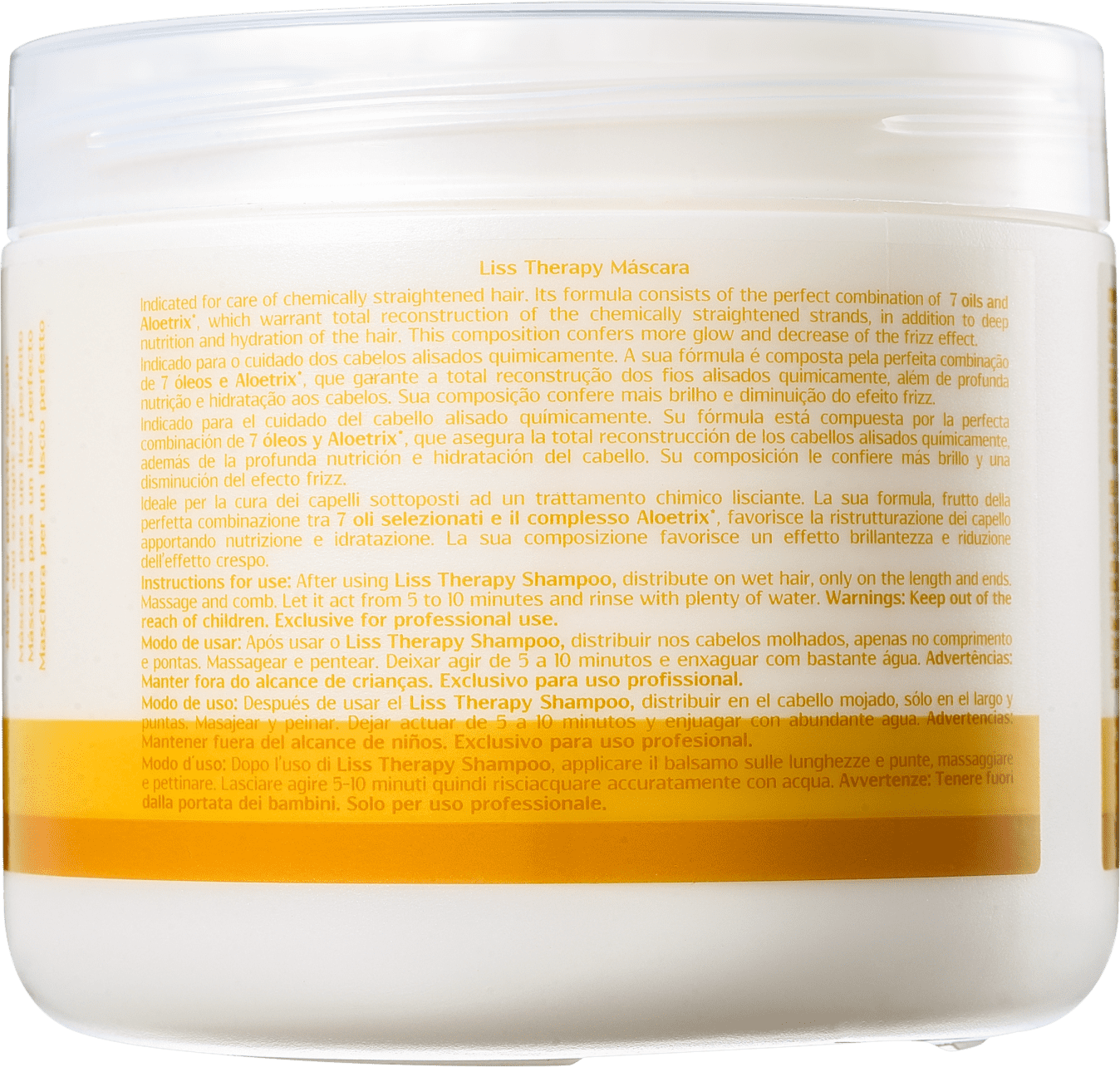 Yellow Liss Therapy - Máscara Capilar 500g