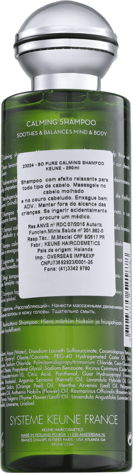 Keune So Pure Calming - Shampoo sem Sulfato 250ml