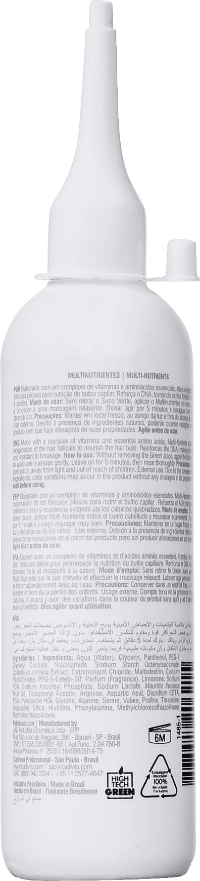 Cadiveu Professional Detox Multinutrientes - Tratamento Nutritivo 120ml