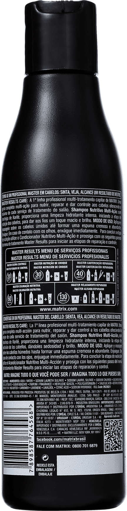 Matrix Master Results Care Nutritivo Multi-Ação - Shampoo 300ml