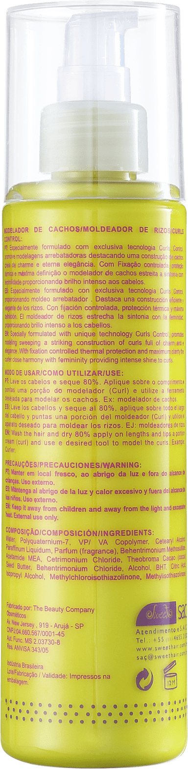 Sweet Hair Kiss Me Curls - Ativador de Cachos 150g