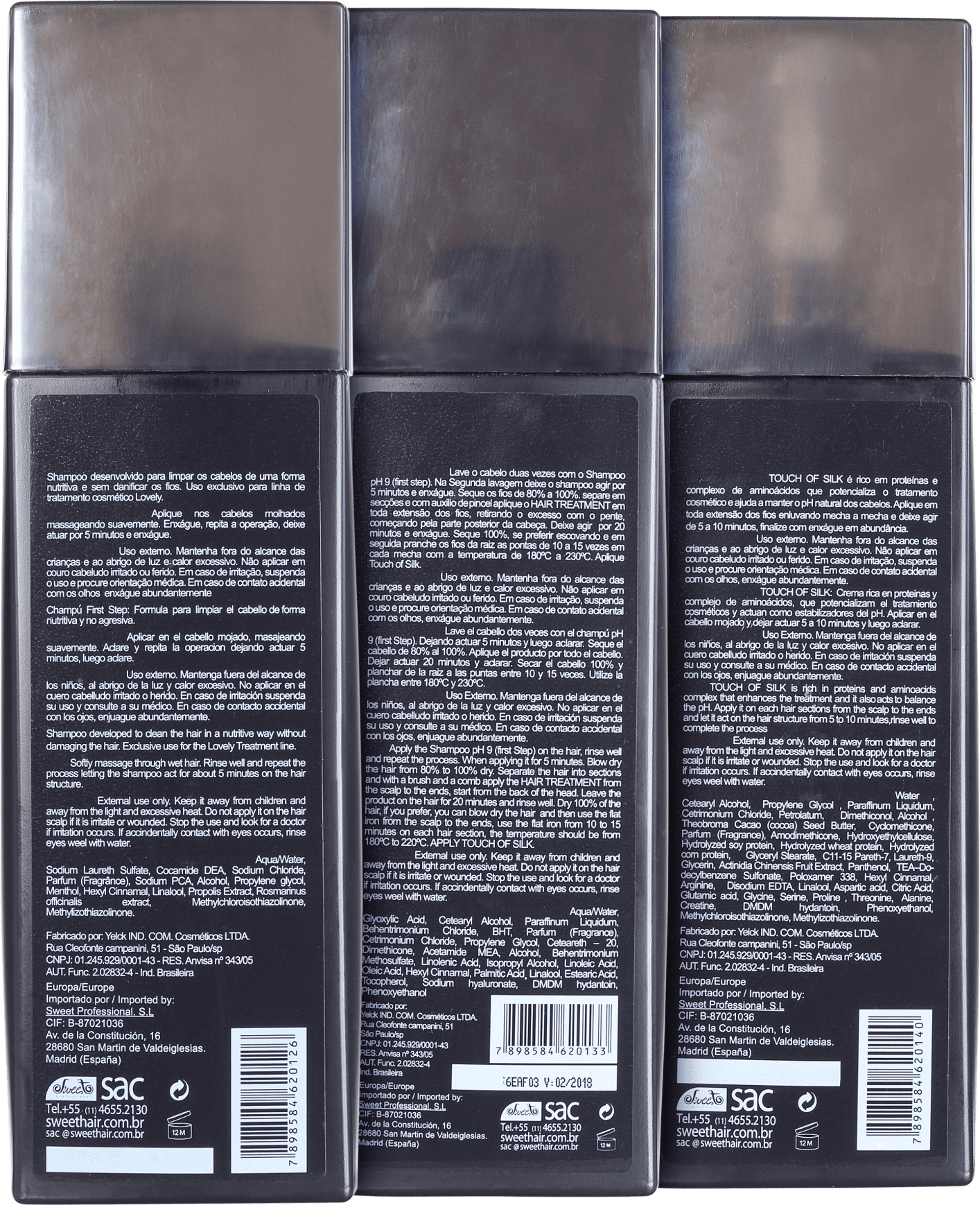 Kit Sweet Hair Lovely Escova (3 Produtos)