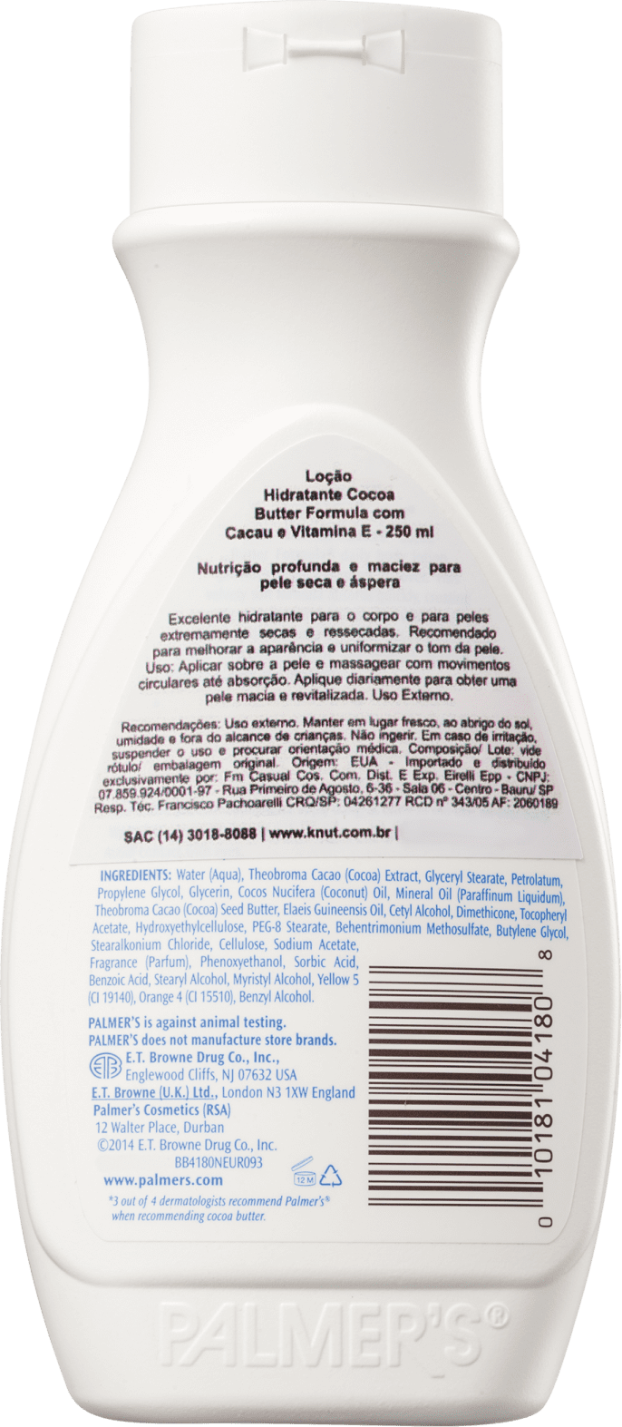 Palmer's Cocoa Butter Formula Softens, Smoothes & Relieves Dry Skin - Loção Hidratante Corporal 250ml