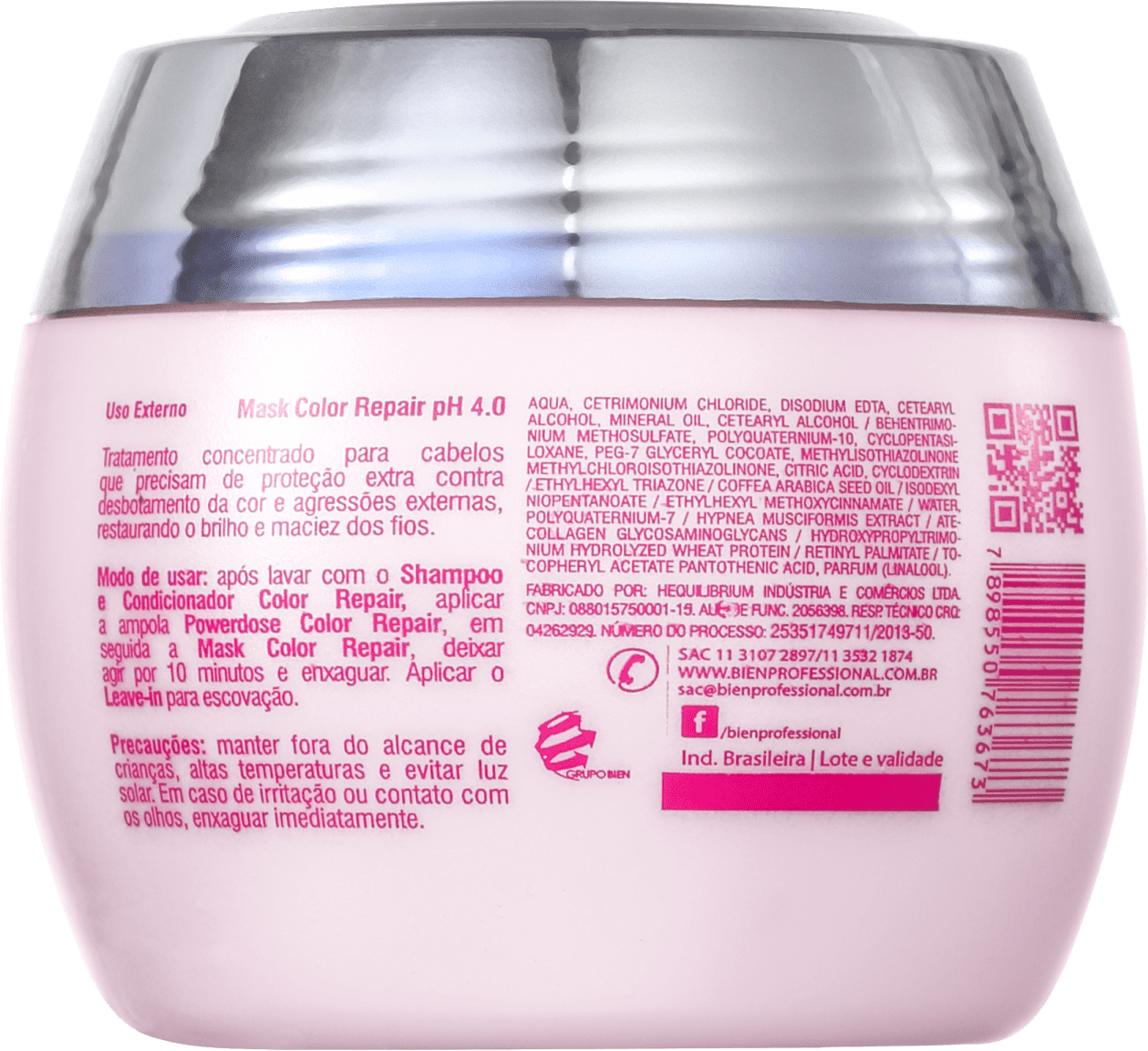Bien Professional Color Repair - Máscara de Hidratação 500g