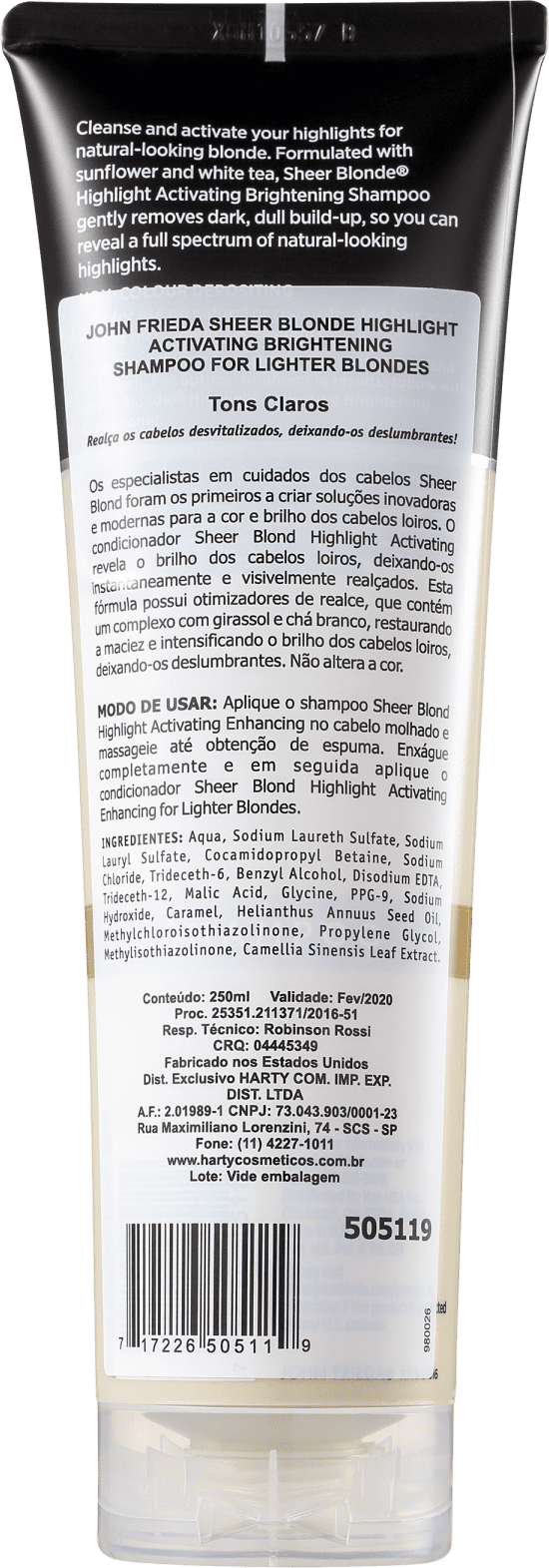 John Frieda Sheer Blonde Highlight Activating Lighter Shades - Shampoo 250ml