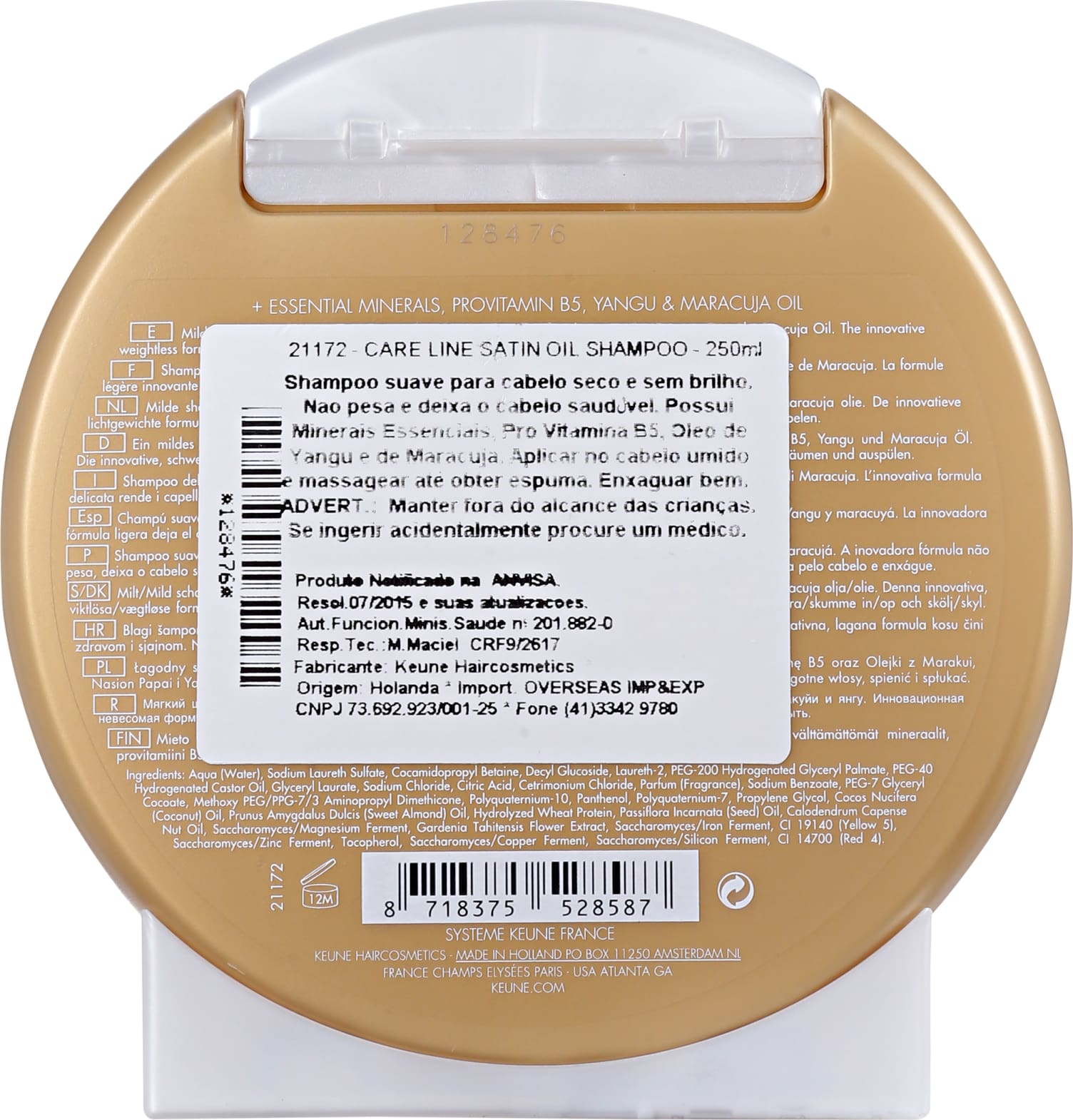 Keune Care Line Satin Oil - Shampoo 250ml