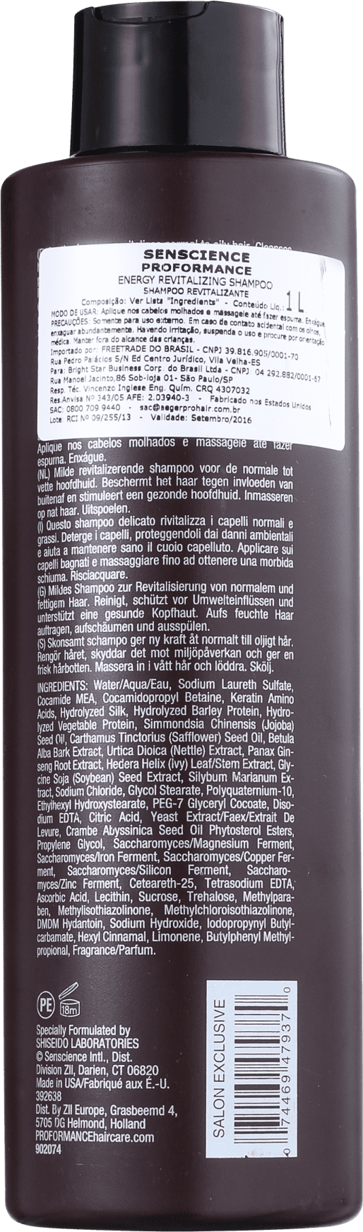 Senscience Energy Revitalizing - Shampoo 1000ml