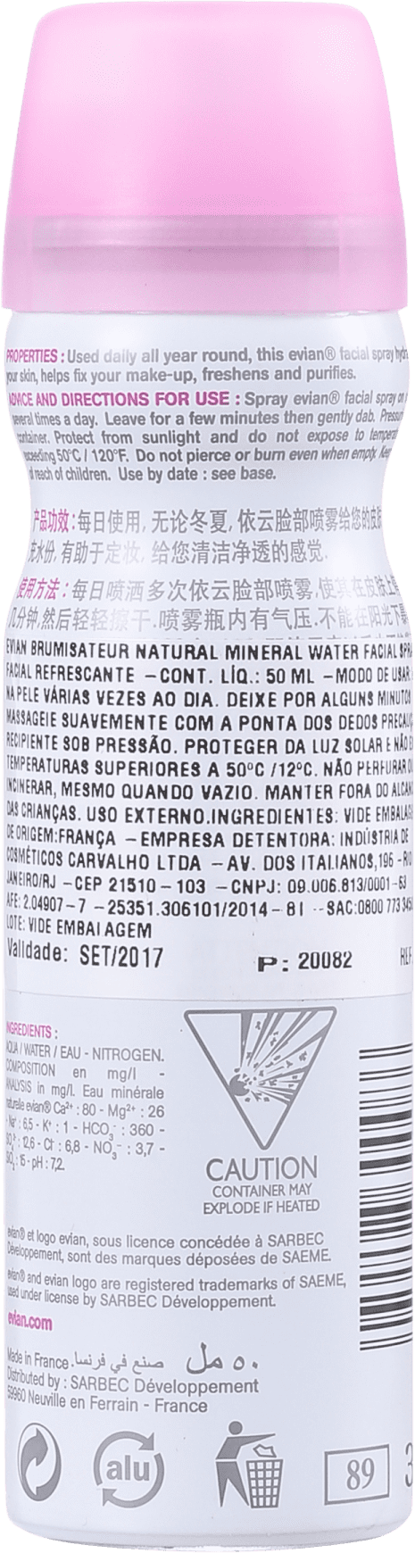 Evian Brumisateur - Água Termal 50ml