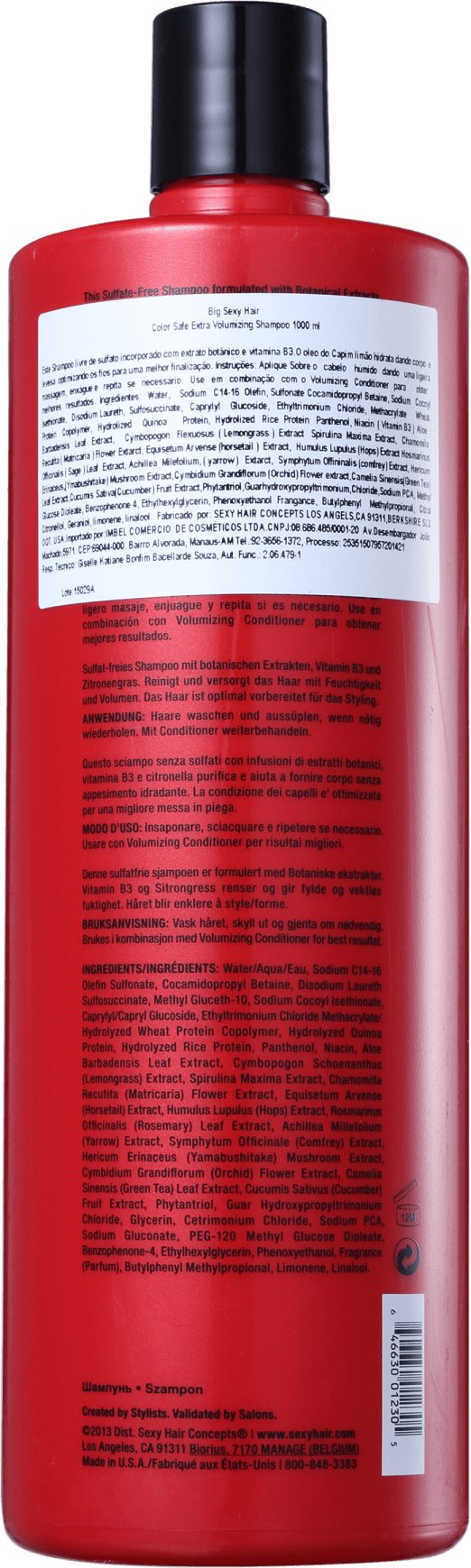Sexy Hair Big Extra Volumizing - Shampoo sem Sulfato 1000ml