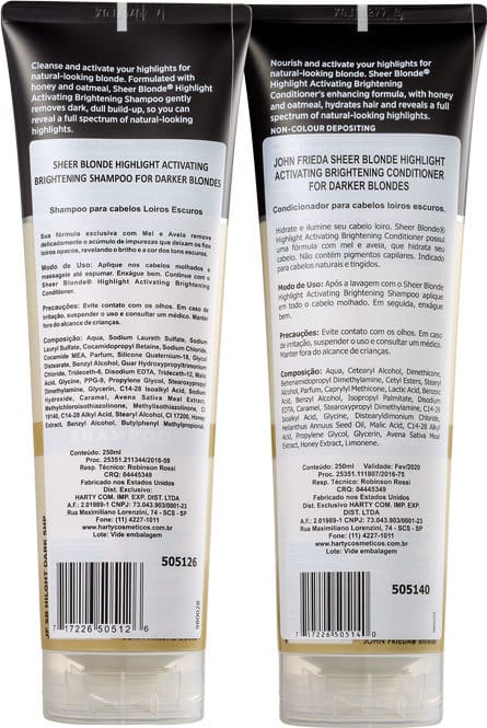 Kit John Frieda Sheer Blonde Highlight Activating Darker Shades Duo (2 Produtos)