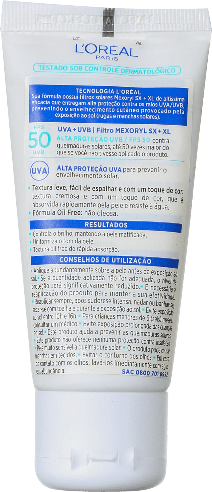 L'Oréal Paris Solar Expertise Toque Seco FPS 50 - Protetor Solar com Cor 50g