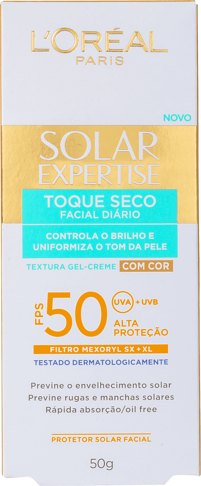 L'Oréal Paris Solar Expertise Toque Seco FPS 50 - Protetor Solar com Cor 50g