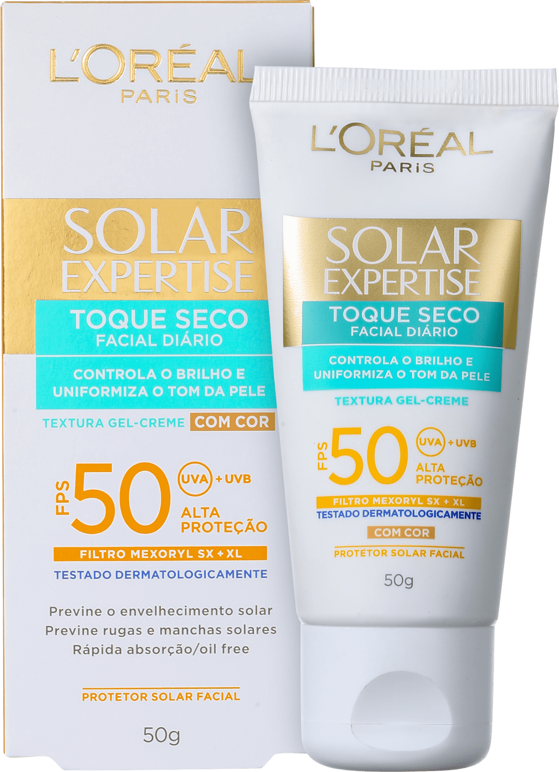 L'Oréal Paris Solar Expertise Toque Seco FPS 50 - Protetor Solar com Cor 50g