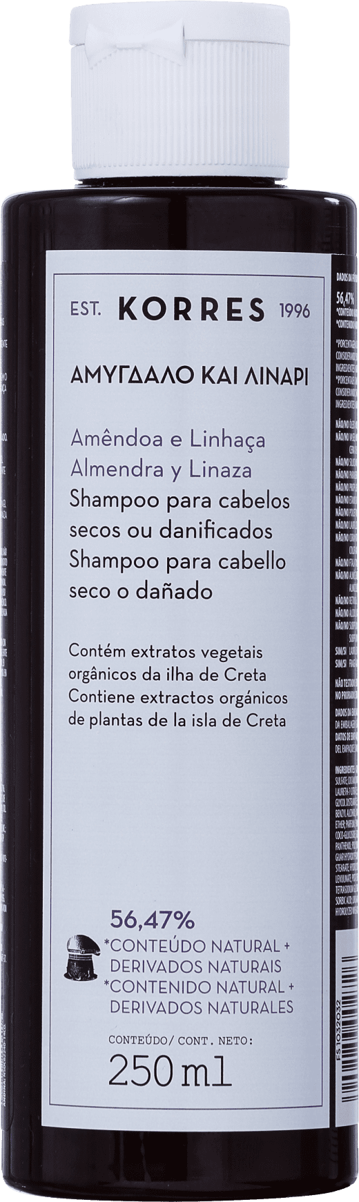 Korres Amêndoa e Linhaça - Shampoo 250ml