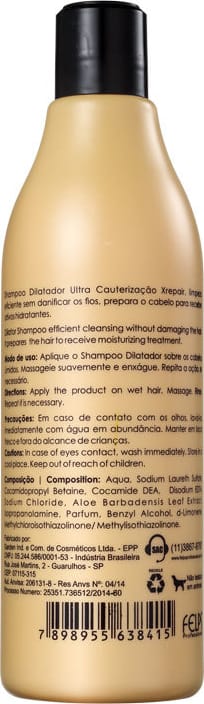 Felps Profissional XRepair Ultra Cauterização - Shampoo Antirresíduo 500ml