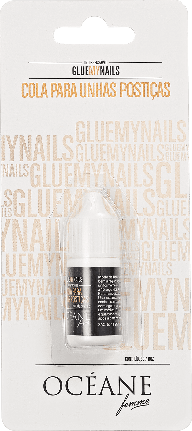 Océane Glue My Nails - Cola de Unhas Postiças 3g