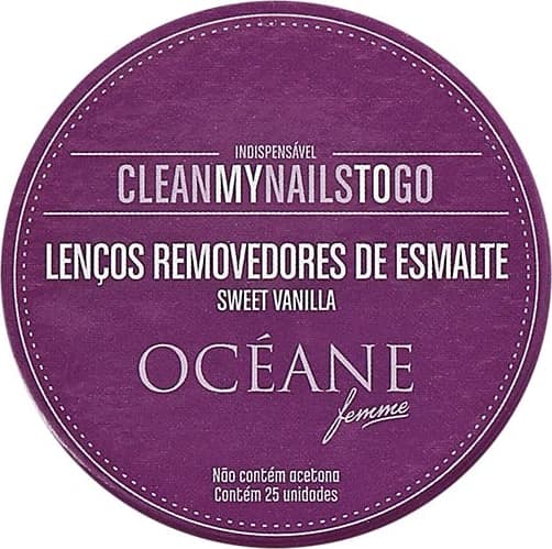 Clean My Nails To Go Sweet Vanilla - Lenço Removedor de Esmalte (25 Unidades)
