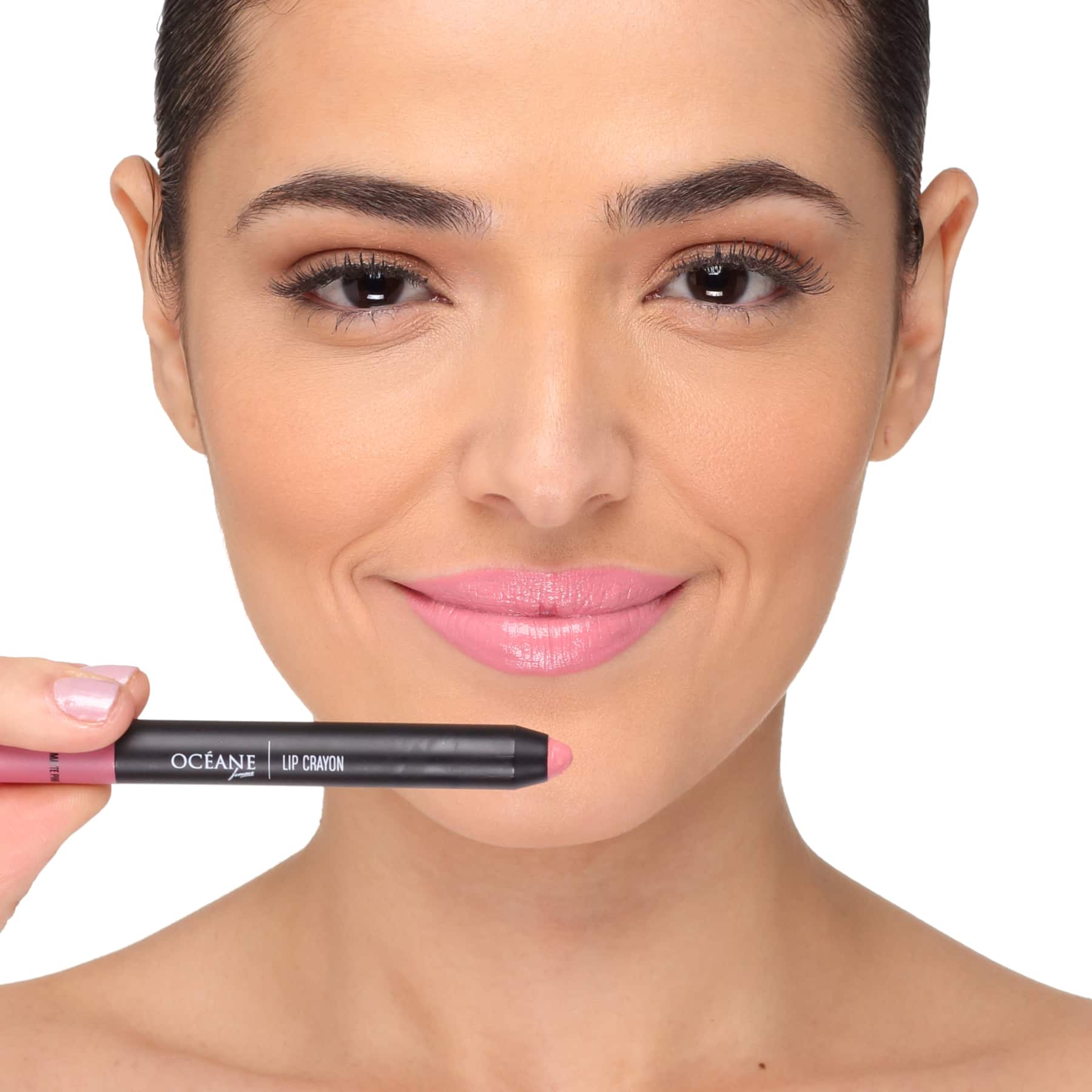 Océane Lip Crayon Colour My Lips Matte Pink - Batom Matte 3g