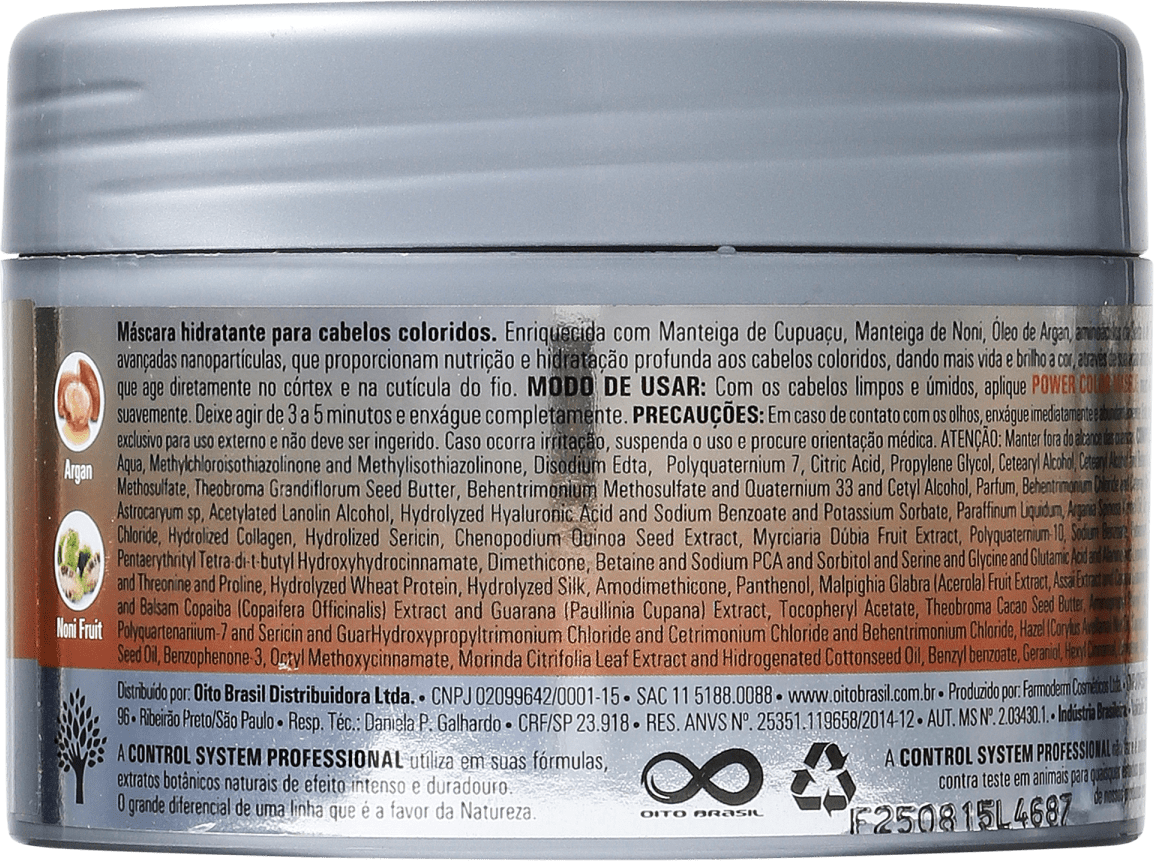 Control System Power Color - Máscara Capilar 300ml