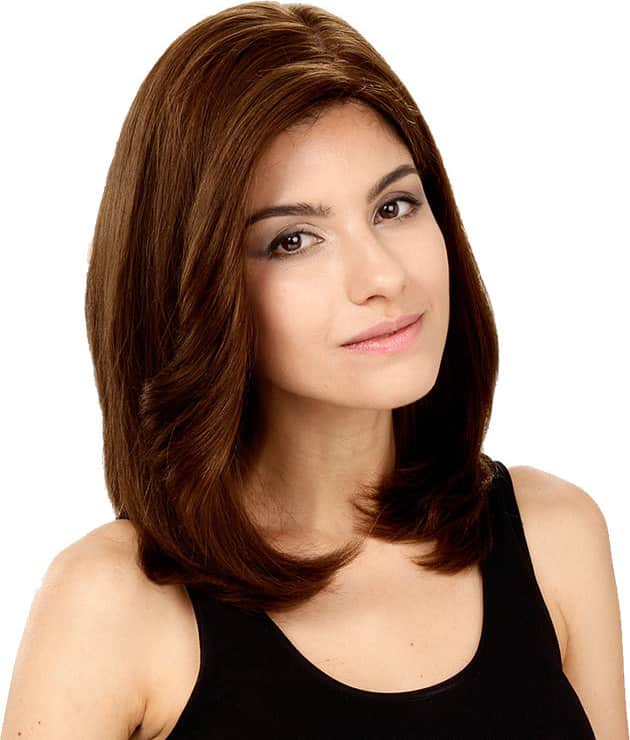 Crown Wigs Carol Castanho Médio - Peruca 35cm