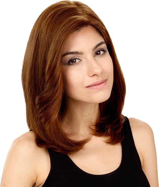 Crown Wigs Carol Castanho Claro - Peruca 35cm