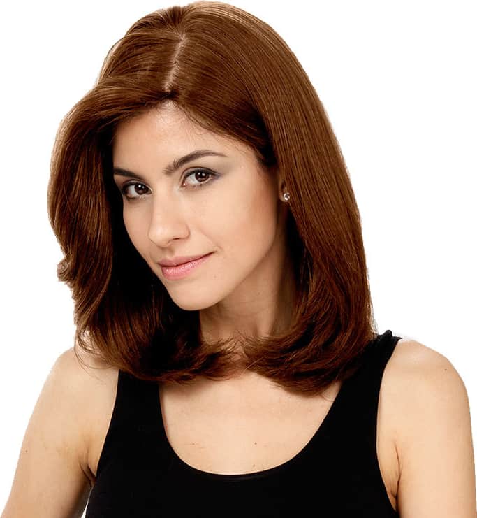 Crown Wigs Carol Castanho Claro - Peruca 35cm