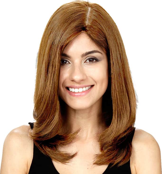 Crown Wigs Diana Louro Claro/Escuro - Peruca 45cm