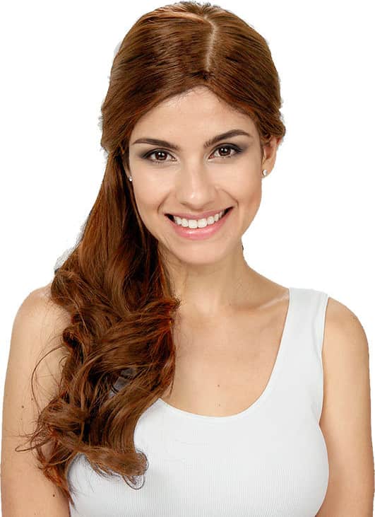 Crown Wigs Estela Castanho Claro - Peruca 56cm