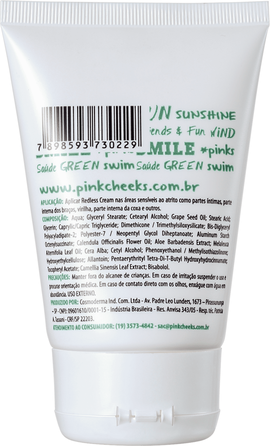 Pink Cheeks Redless Chamois Cream - Creme Antiassaduras 100g