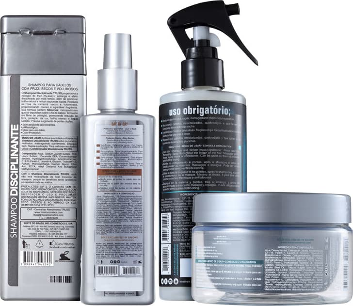 Kit Truss Active Escova Reconstrução e Disciplina (4 Produtos)
