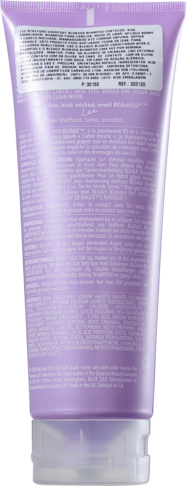 Lee Stafford Bleach Blondes Everyday Blondes - Shampoo 250ml