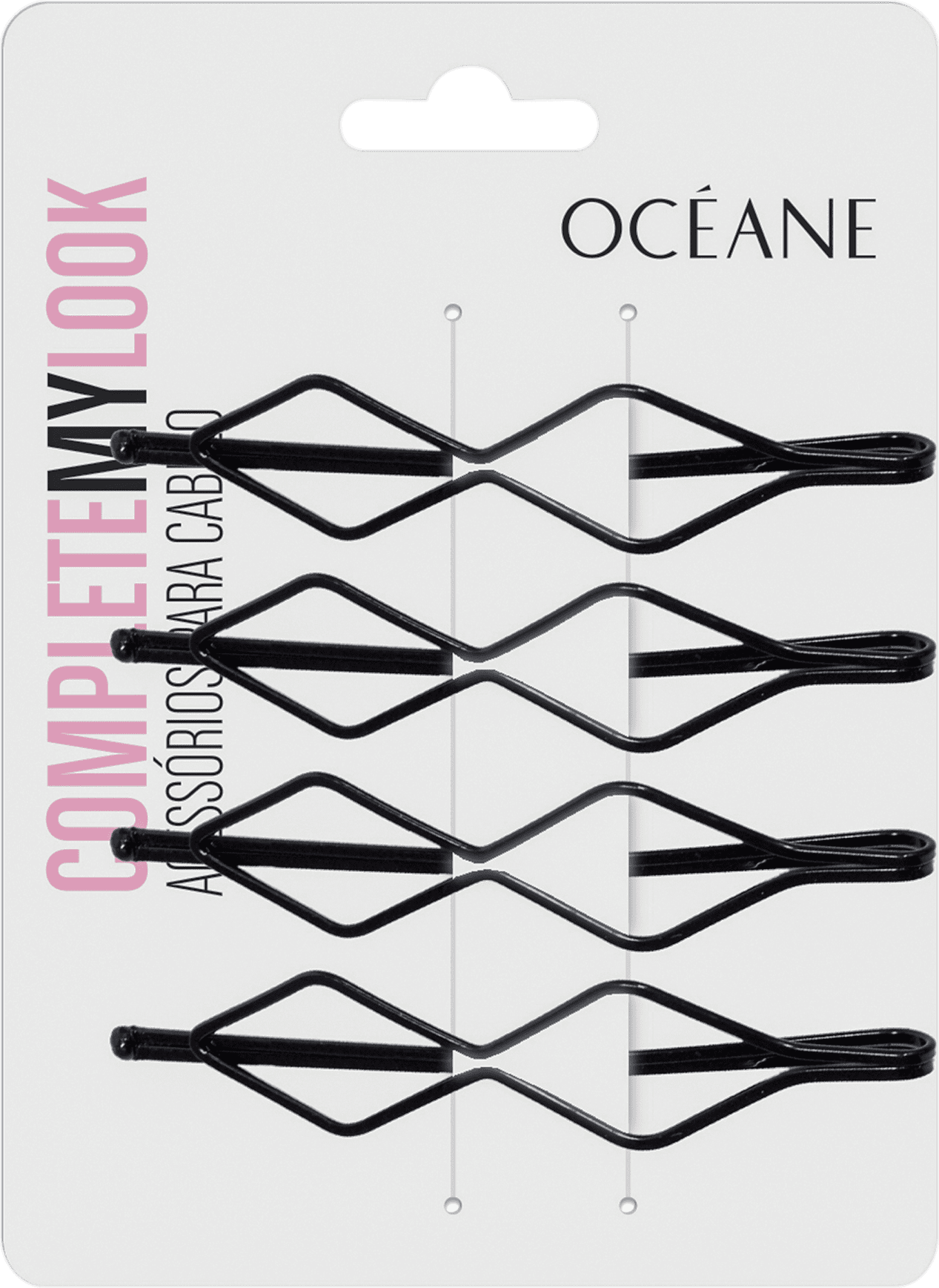 Océane Complete My Look 14 Black - Grampo de Cabelo (4 Unidades)