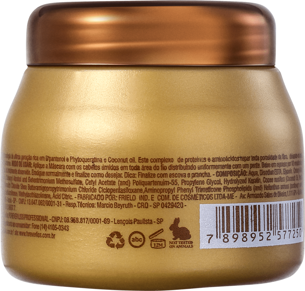 Forever Liss Professional Banho de Verniz - Máscara Capilar 250g